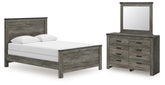 Diamond Furniture - Ashley Furniture - Frandern Queen Panel Bed, Dresser and Mirror - Queen Panel Bed, Dresser and Mirror - B4480B22