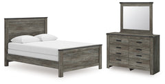 Frandern Queen Panel Bed, Dresser and Mirror