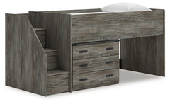 Diamond Furniture - Ashley Furniture - Frandern Twin Loft Bed with Drawer Storage - Twin Loft Bed with Drawer Storage - B4480B15