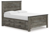 Diamond Furniture - Ashley Furniture - Frandern Full Panel Bed with Storage - Full Panel Bed with Storage - B4480B24
