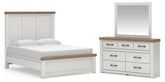 Diamond Furniture - Ashley Furniture - Savonport Queen Panel Bed, Dresser and Mirror - Queen Panel Bed, Dresser and Mirror - B4615B8