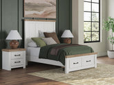 Diamond Furniture - Ashley Furniture - Savonport Full Panel Storage Bed - Full Panel Storage Bed - B4615B6