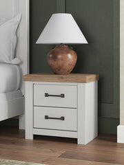 Diamond Furniture - Ashley Furniture - Savonport Nightstand - Two Drawer Night Stand - B4615-92