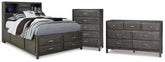 Diamond Furniture - Ashley Furniture - Caitbrook Full Storage Bed, Dresser and Chest - Full Storage Bed, Dresser and Chest - B476B34