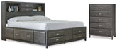 Diamond Furniture - Ashley Furniture - Caitbrook Queen Storage Bed and Chest - Queen Storage Bed and Chest - B476B19