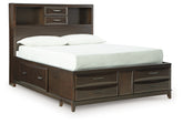 Diamond Furniture - Ashley Furniture - Vanmore Full Storage Bed - Full Storage Bed / Dark Brown - B479B4