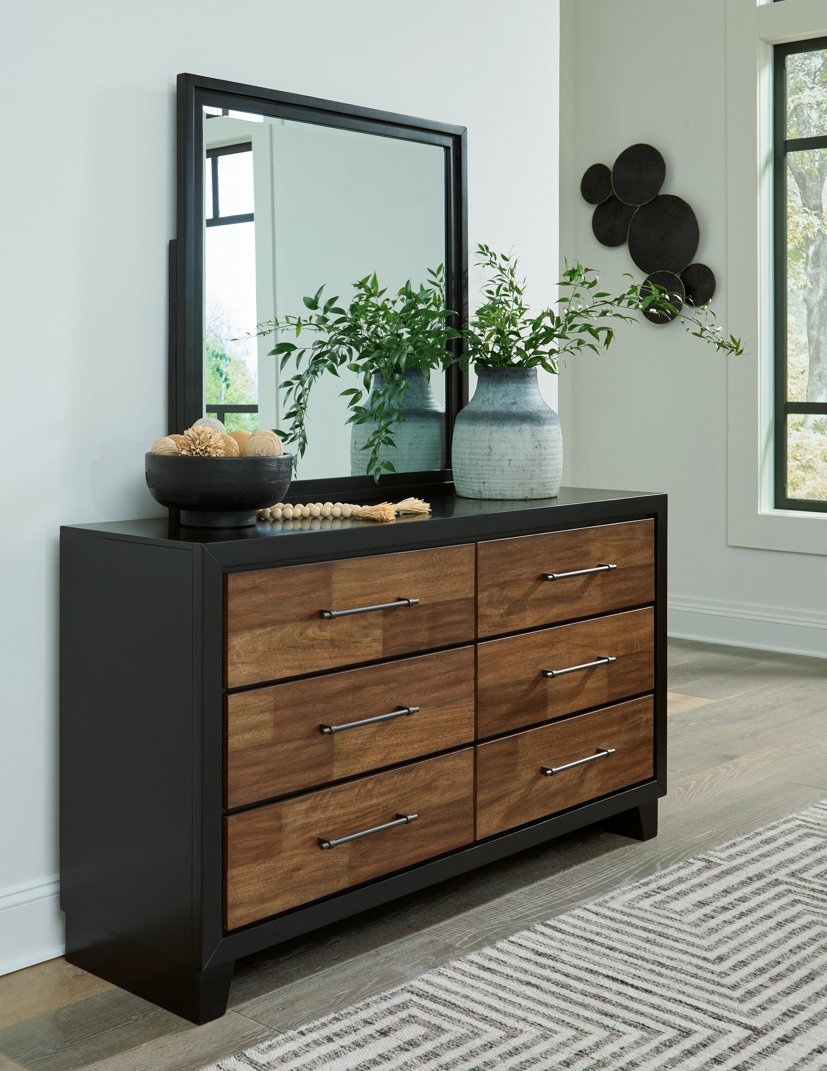 Diamond Furniture - Ashley Furniture - Kraeburn Dresser and Mirror - Dresser and Mirror - B496B1