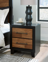 Diamond Furniture - Ashley Furniture - Kraeburn Nightstand - Two Drawer Night Stand - B496-92