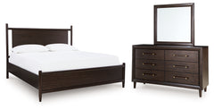 Diamond Furniture - Ashley Furniture - Dantenton Queen Panel Bed, Dresser and Mirror - Queen Panel Bed, Dresser and Mirror - B611B3