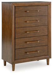 Lyncott King Upholstered Bed, Chest and Nightstand