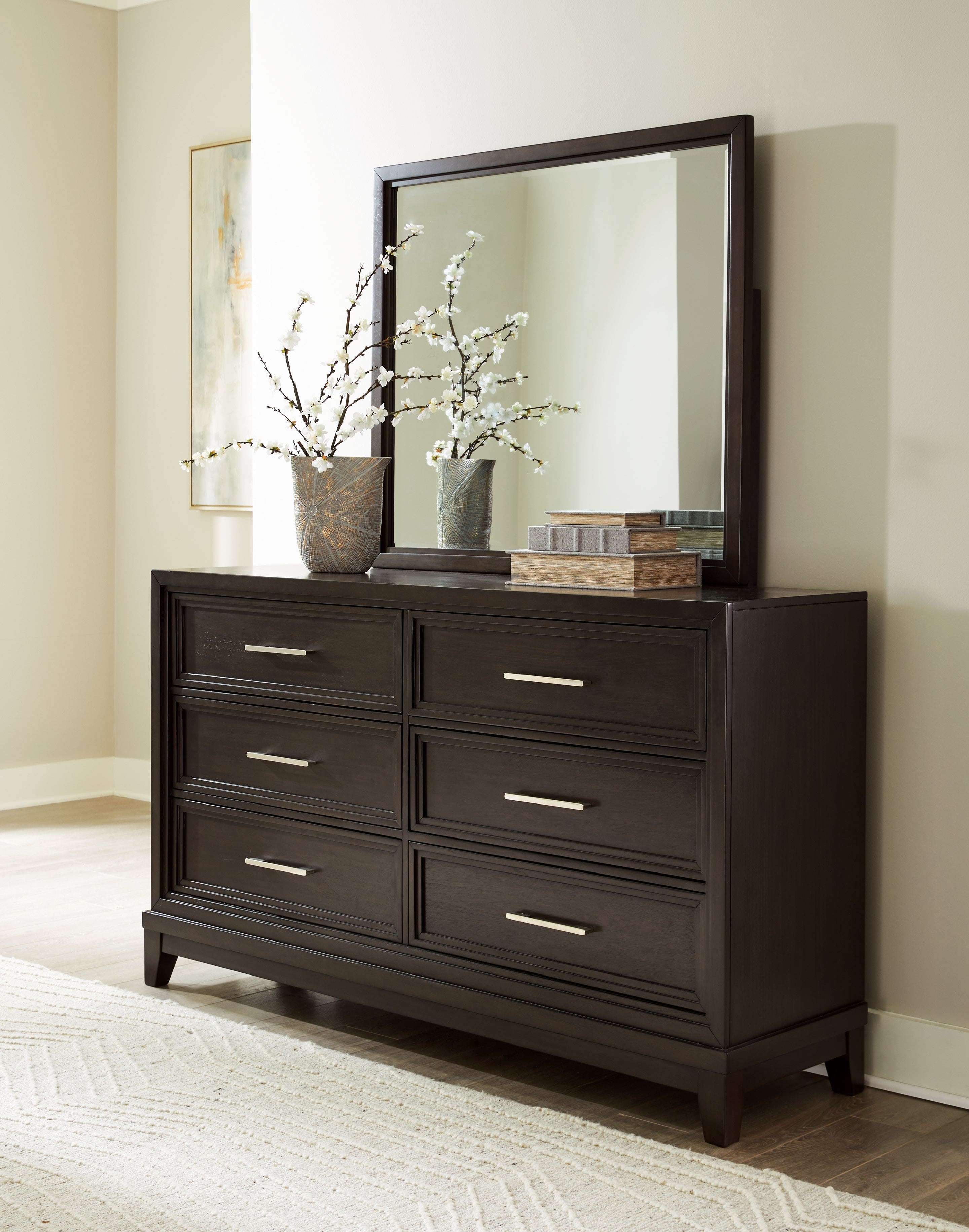 Diamond Furniture - Ashley Furniture - Neymorton Dresser and Mirror - Dresser and Mirror - B618B1