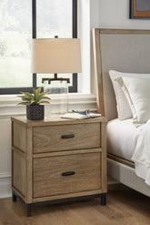 Diamond Furniture - Ashley Furniture - Tomtyn Nightstand - Two Drawer Night Stand - B622-92