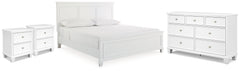 Fortman King Panel Bed, Dresser and 2 Nightstands