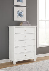 Diamond Furniture - Ashley Furniture - Fortman Chest of Drawers - Five Drawer Chest - B680-46