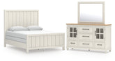 Diamond Furniture - Ashley Furniture - Shaybrock Queen Panel Bed, Dresser and Mirror - Queen Panel Bed, Dresser and Mirror - B683B3