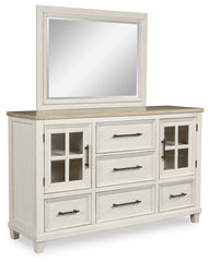 Shaybrock Queen Panel Bed, Dresser, Mirror and Nightstand