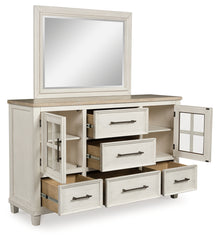 Shaybrock Queen Panel Bed, Dresser and Mirror