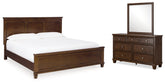 Diamond Furniture - Ashley Furniture - Danabrin King Panel Bed, Dresser and Mirror - King Panel Bed, Dresser and Mirror - B685B12