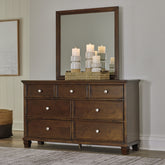 Diamond Furniture - Ashley Furniture - Danabrin Dresser and Mirror - Dresser and Mirror - B685B1