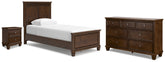 Diamond Furniture - Ashley Furniture - Danabrin Twin Panel Bed, Dresser and Nightstand - Twin Panel Bed, Dresser and Nightstand - B685B29