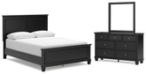 Diamond Furniture - Ashley Furniture - Lanolee Queen Panel Bed, Dresser and Mirror - Queen Panel Bed, Dresser and Mirror - B687B7