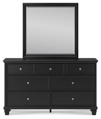 Lanolee King Panel Bed, Dresser, Mirror and 2 Nightstands