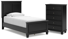Diamond Furniture - Ashley Furniture - Lanolee Twin Panel Bed and Chest - Twin Panel Bed and Chest - B687B30