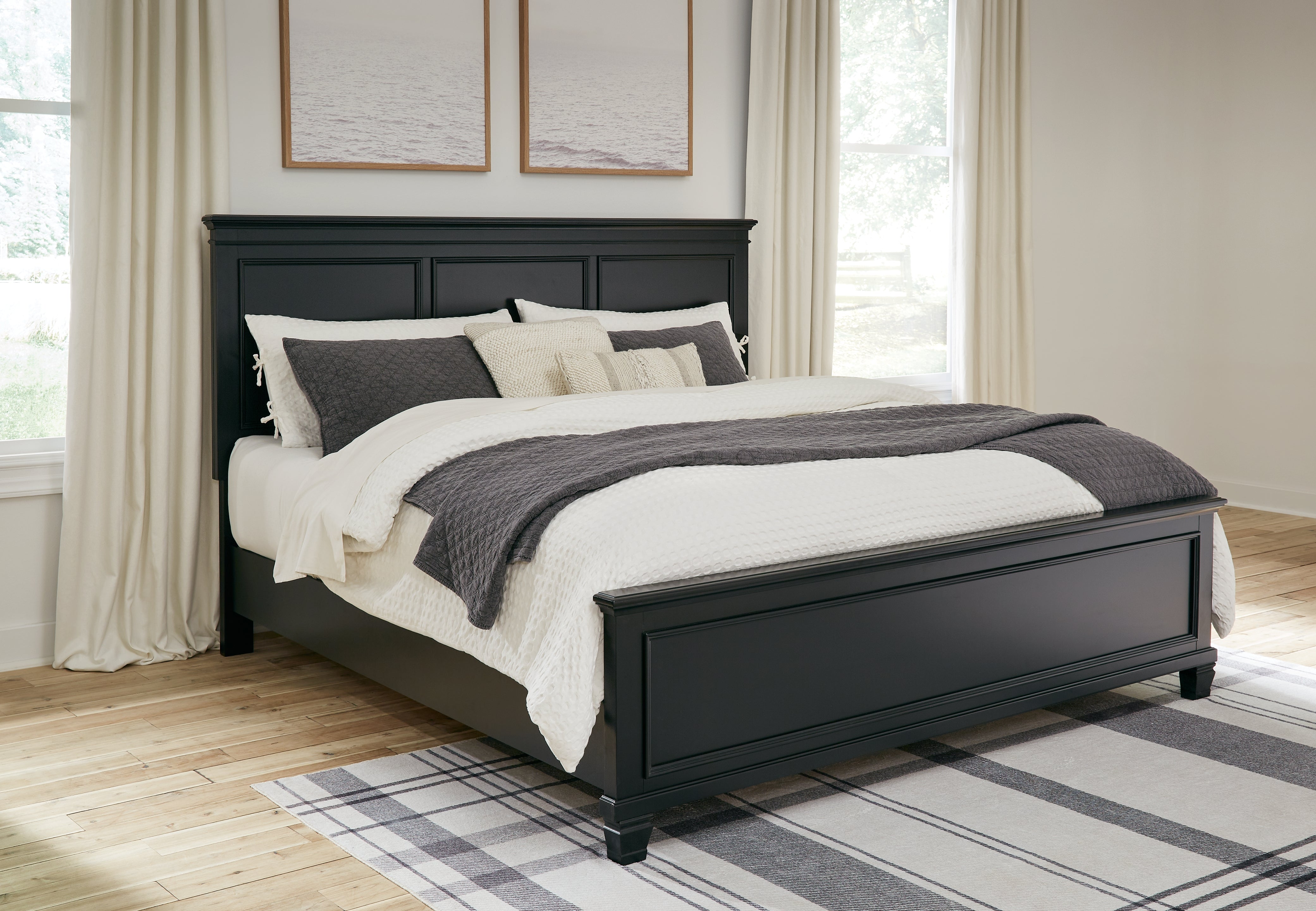 Diamond Furniture - Ashley Furniture - Lanolee King Panel Bed - King Panel Bed - B687B8