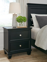Diamond Furniture - Ashley Furniture - Lanolee Nightstand - Two Drawer Night Stand - B687-92
