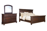 Diamond Furniture - Ashley Furniture - Porter California King Panel Bed, Dresser and Mirror - California King Panel Bed, Dresser and Mirror - B697B35