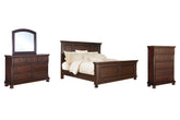 Diamond Furniture - Ashley Furniture - Porter King Panel Bed, Dresser, Mirror and Chest - King Panel Bed, Dresser, Mirror and Chest - B697B37