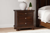 Diamond Furniture - Ashley Furniture - Porter Nightstand - Two Drawer Night Stand - B697-92