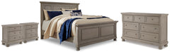Diamond Furniture - Ashley Furniture - Lettner Queen Panel Bed, Dresser and 2 Nightstands - Queen Panel Bed, Dresser and 2 Nightstands - B733B60