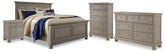 Diamond Furniture - Ashley Furniture - Lettner California King Panel Bed, Dresser, Chest and 2 Nightstands - California King Panel Bed, Dresser, Chest and 2 Nightstands - B733B47