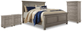 Diamond Furniture - Ashley Furniture - Lettner King Panel Bed, Chest and 2 Nightstands - King Panel Bed, Chest and 2 Nightstands - B733B59