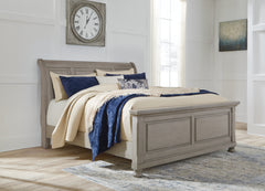 Diamond Furniture - Ashley Furniture - Lettner King Sleigh Bed - King Sleigh Bed - B733B34