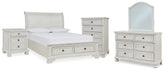 Diamond Furniture - Ashley Furniture - Robbinsdale Full Storage Sleigh Bed, Dresser, Mirror, Chest and Nightstand - Full Storage Sleigh Bed, Dresser, Mirror, Chest and Nightstand - B742B42