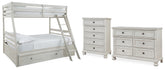 Diamond Furniture - Ashley Furniture - Robbinsdale Twin over Full Bunk Bed, Dresser and Chest - Twin over Full Bunk Bed, Dresser and Chest - B742B32