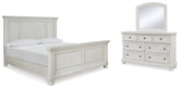 Diamond Furniture - Ashley Furniture - Robbinsdale Queen Panel Bed, Dresser and Mirror - Queen Panel Bed, Dresser and Mirror - B742B4