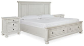 Diamond Furniture - Ashley Furniture - Robbinsdale King Storage Bed and 2 Nightstands - King Storage Bed and 2 Nightstands - B742B37
