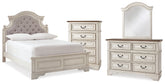 Diamond Furniture - Ashley Furniture - Realyn Full Panel Bed, Dresser, Mirror and Chest - Full Panel Bed, Dresser, Mirror and Chest - B743B80