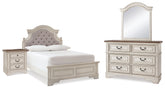 Diamond Furniture - Ashley Furniture - Realyn Full Panel Bed, Dresser, Mirror and Nightstand - Full Panel Bed, Dresser, Mirror and Nightstand - B743B40