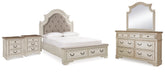 Diamond Furniture - Ashley Furniture - Realyn Queen Panel Bed, Dresser, Mirror and 2 Nightstands - Queen Panel Bed, Dresser, Mirror and 2 Nightstands - B743B83