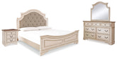 Diamond Furniture - Ashley Furniture - Realyn California King Panel Bed, Dresser, Mirror and Nightstand - California King Panel Bed, Dresser, Mirror and Nightstand - B743B31