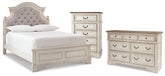 Diamond Furniture - Ashley Furniture - Realyn Full Panel Bed, Dresser and Chest - Full Panel Bed, Dresser and Chest - B743B88