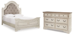 Diamond Furniture - Ashley Furniture - Realyn Queen Panel Bed and Dresser - Queen Panel Bed and Dresser - B743B72