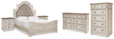 Diamond Furniture - Ashley Furniture - Realyn Queen Panel Bed, Dresser, Chest and 2 Nightstands - Queen Panel Bed, Dresser, Chest and 2 Nightstands - B743B45