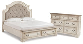Diamond Furniture - Ashley Furniture - Realyn King Panel Storage Bed and Dresser - King Panel Storage Bed and Dresser - B743B74