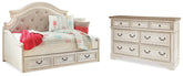 Diamond Furniture - Ashley Furniture - Realyn Twin Storage Day Bed and Dresser - Twin Storage Day Bed and Dresser - B743B43