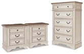 Diamond Furniture - Ashley Furniture - Realyn Chest and 2 Nightstands - Chest and 2 Nightstands - B743B109